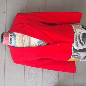 Vtg Pendelton made in USA wool blazer red orange shade
